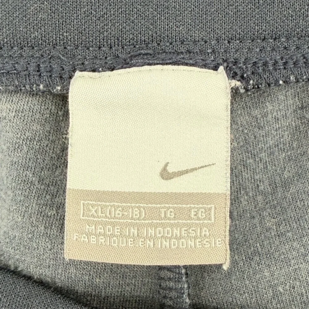 Nike Athletic Pants Womens XL Navy Blue Side Stripe Wide Leg‎ Flare Track Pants